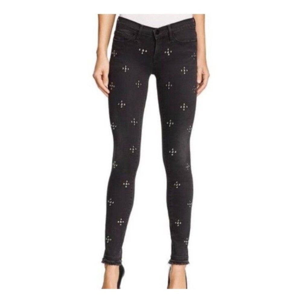 Frame Le Skinny de Jeanne Black Denim Women's Size 26